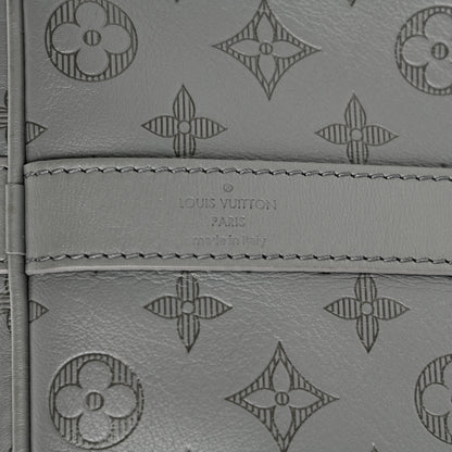 Louis Vuitton Calfskin Monogram Shadow Keepall Bandouliere 50 Anthracite gray 5 of 8