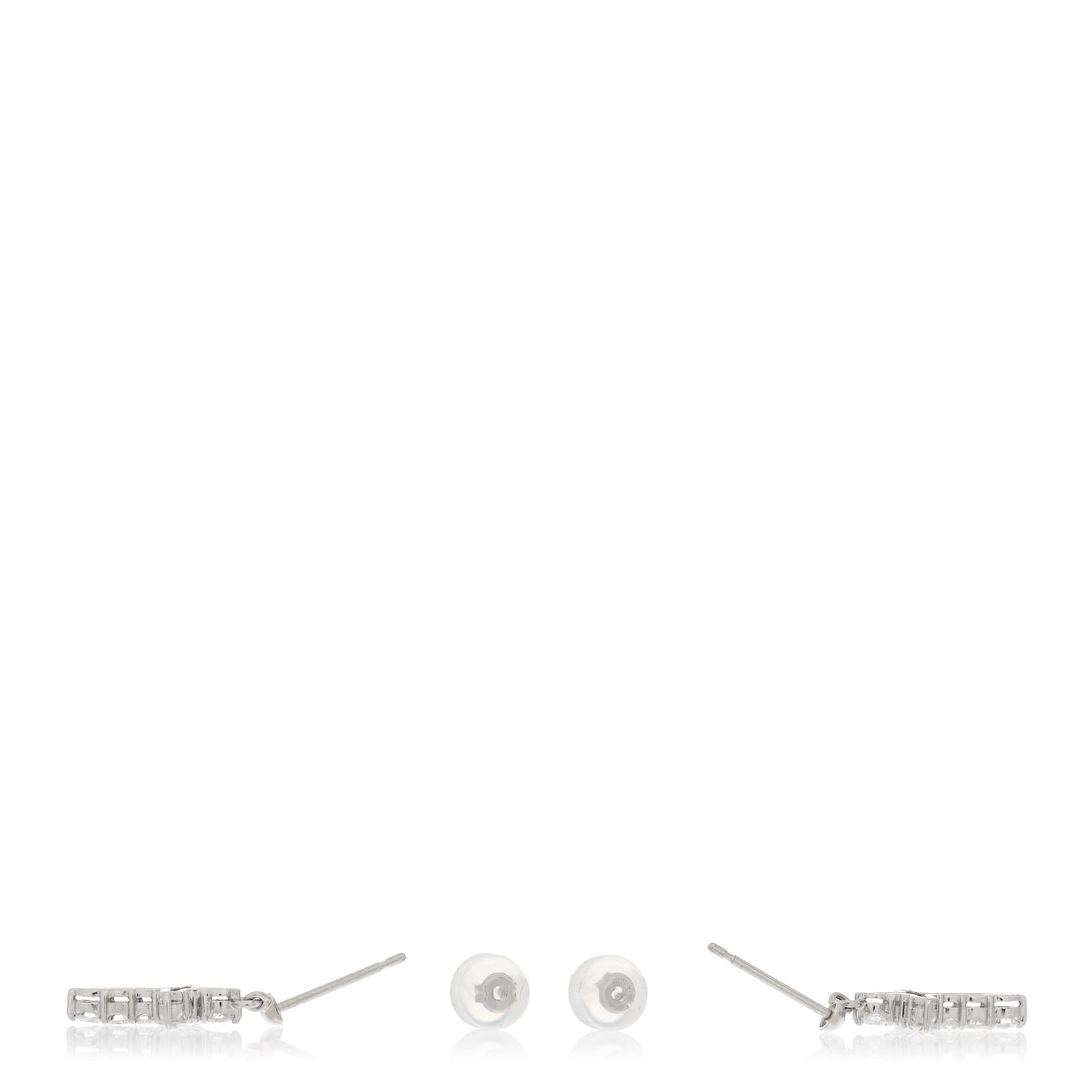 Platinum Diamond .50ctw Cross Drop Earrings