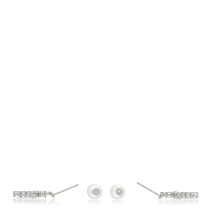 Parker & West by FASHIONPHILE Platinum Diamond .50ctw Cross Drop Earrings 3 of 5