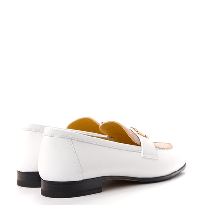 Hermes Calfskin Womens Paris Loafers 36.5 White Bois De Santal 4 of 11