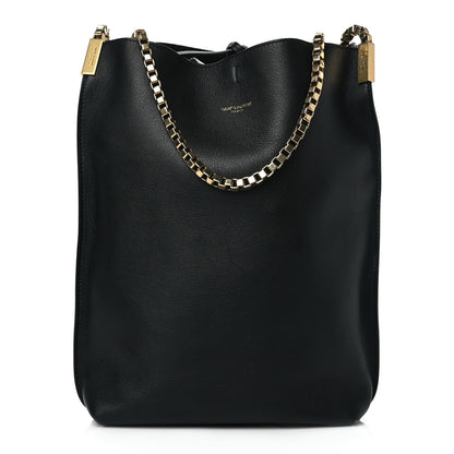 Saint Laurent Calfskin Small Suzanne Hobo Black 3 of 10