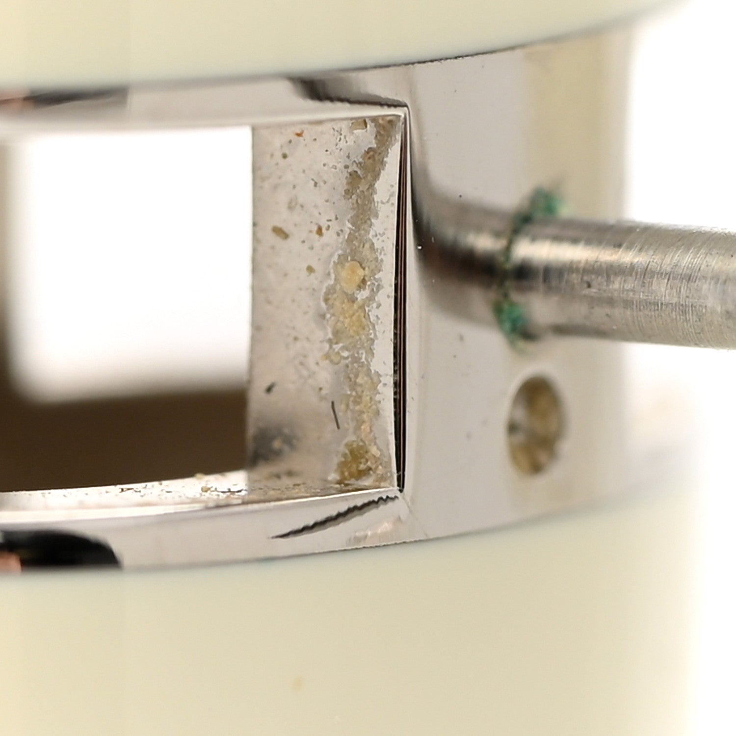 Hermes Palladium Lacquered Mini Pop H Earrings White 9 of 9