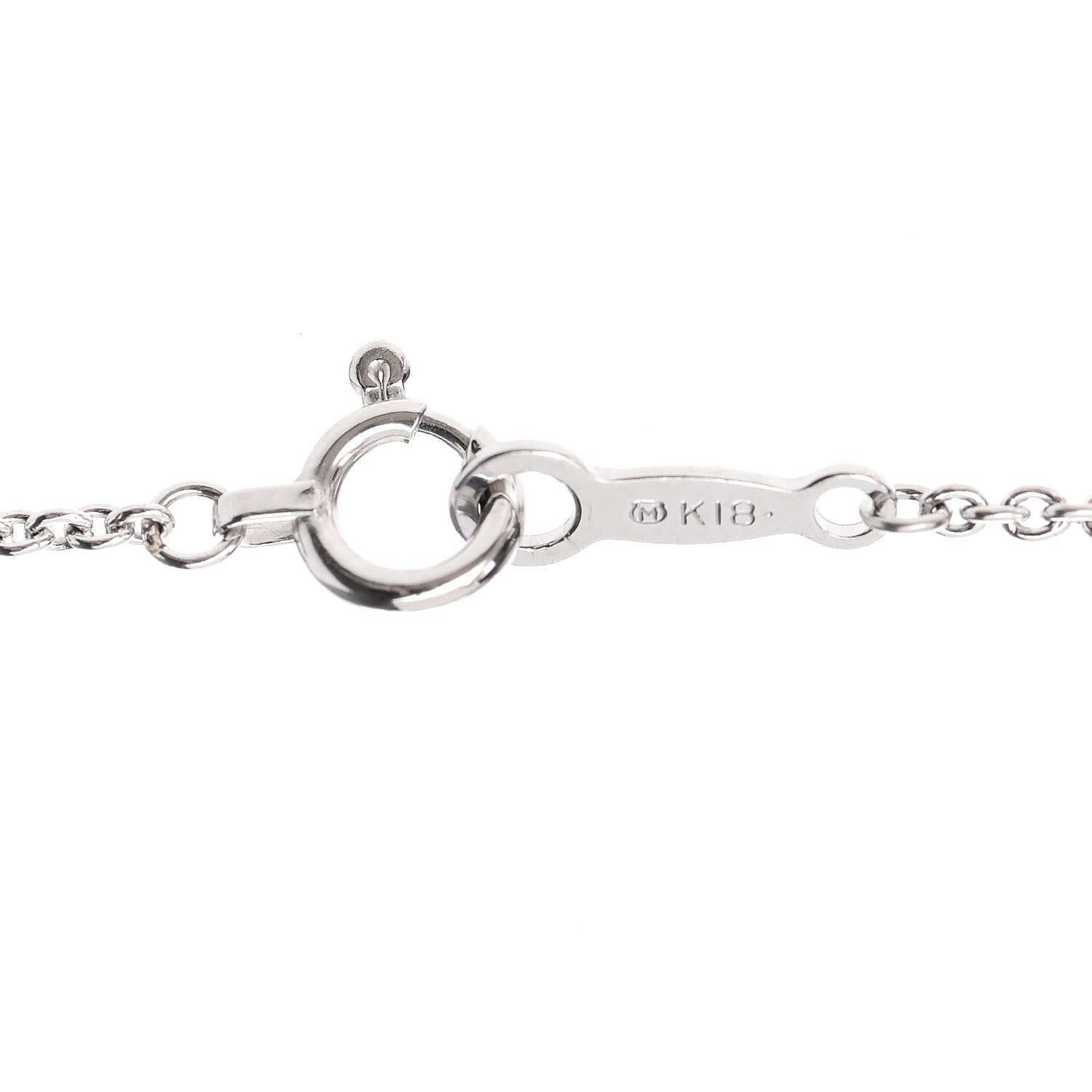 Mikimoto 18K White Gold Diamond Akoya Pearl 5.5-7.5mm Three Pearl Drop Pendant Necklace 4 of 4