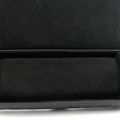 Louis Vuitton Monogram Taurillon Etui 3 Montres Watch Travel Case Black 5 of 7