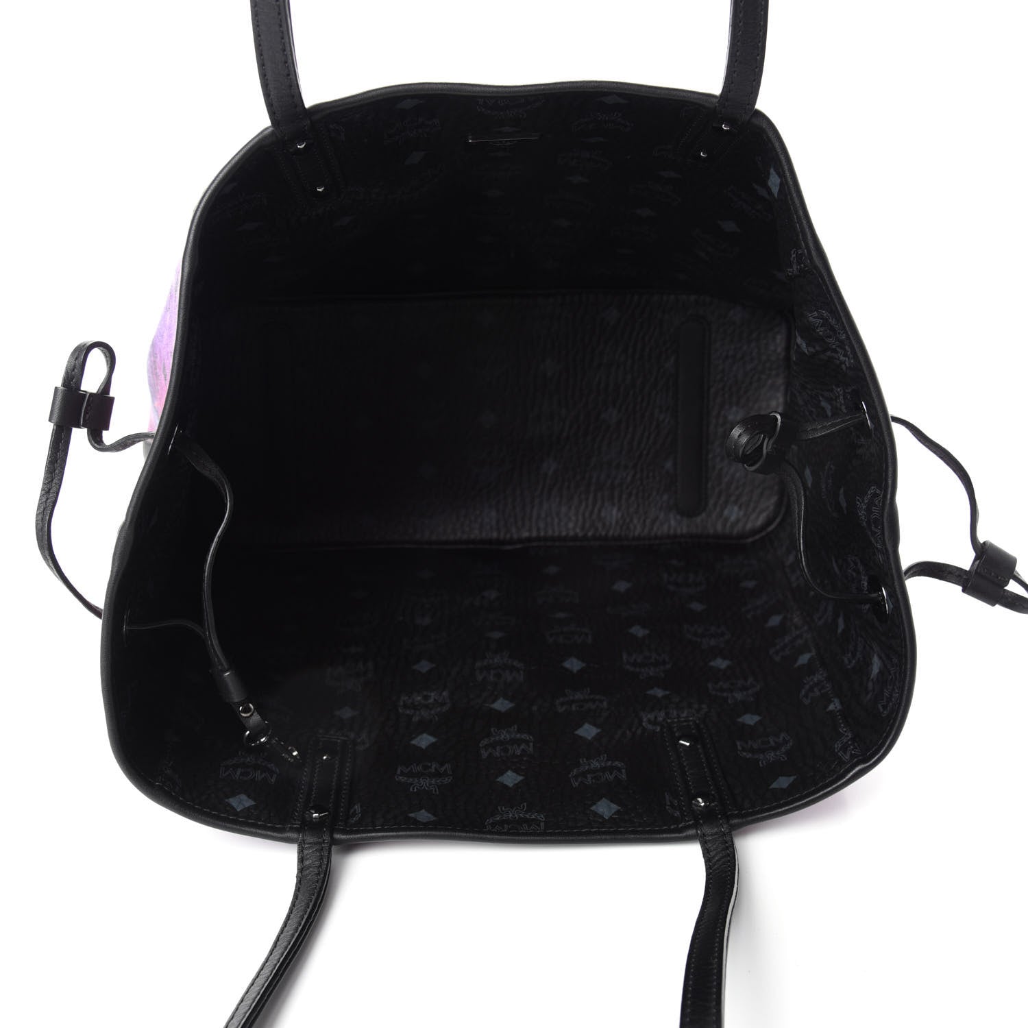 MCM Metallic Galaxy Visetos Medium Project Reversible Shopper Tote Black Multicolor 12 of 15