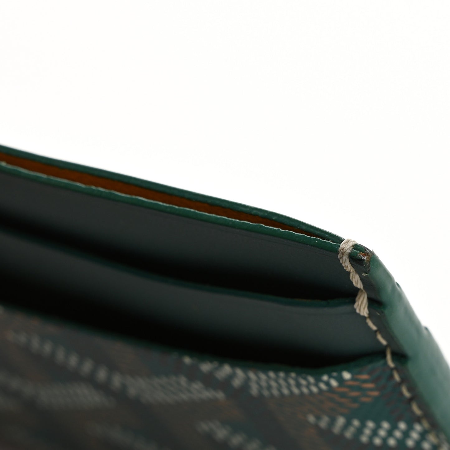 Goyardine Saint Sulpice Card Holder Green