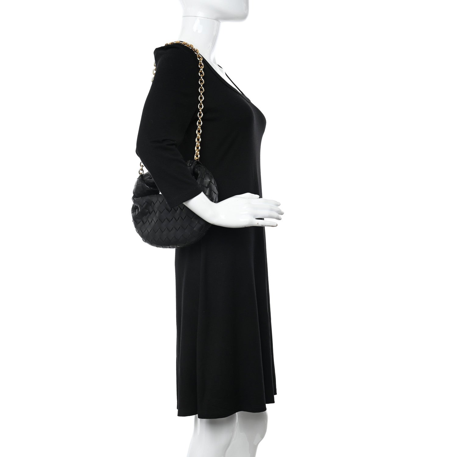 Bottega Veneta Nappa Intrecciato Mini Chain Jodie Black 2 of 9