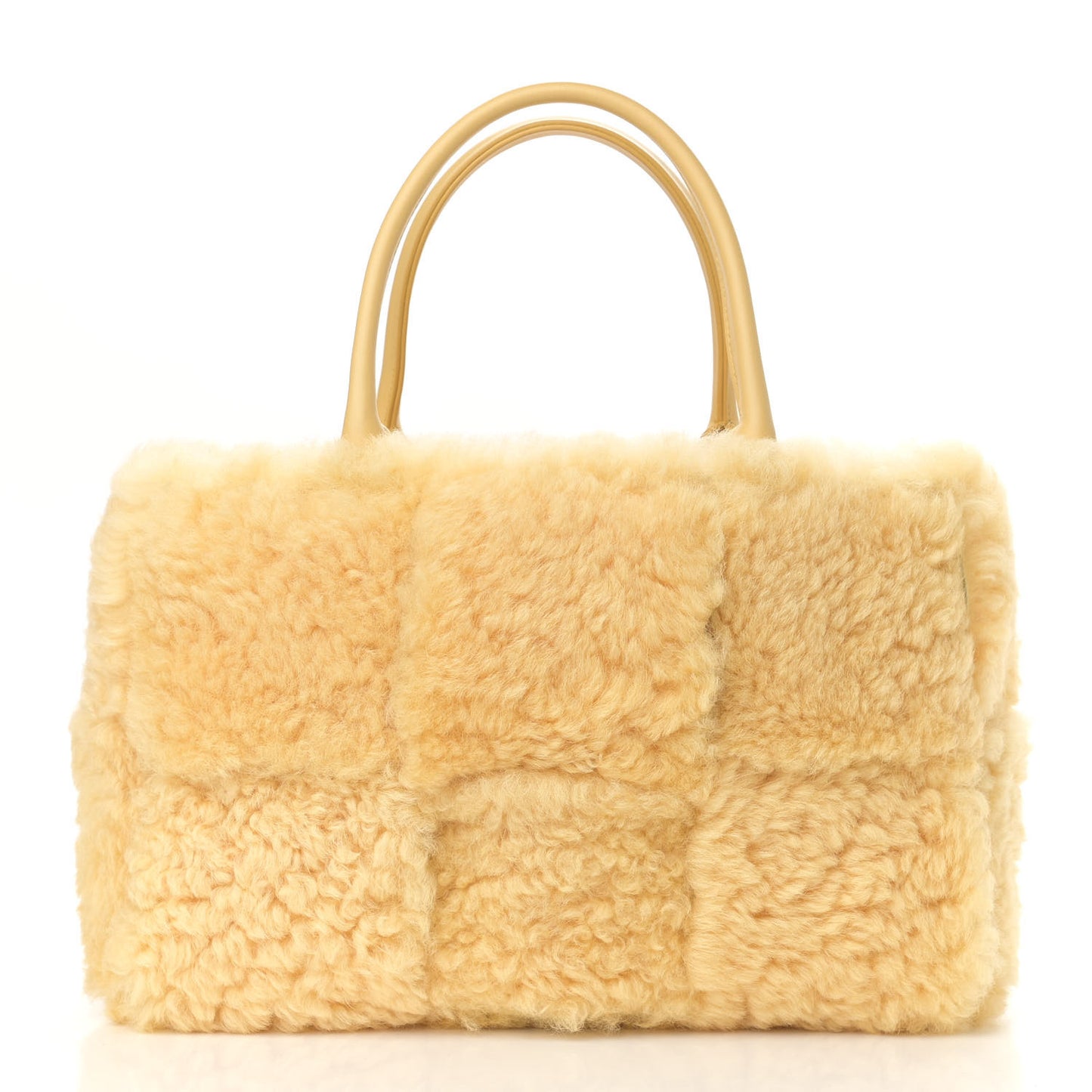 Shearling Small Intrecciato Arco Tote Teddy