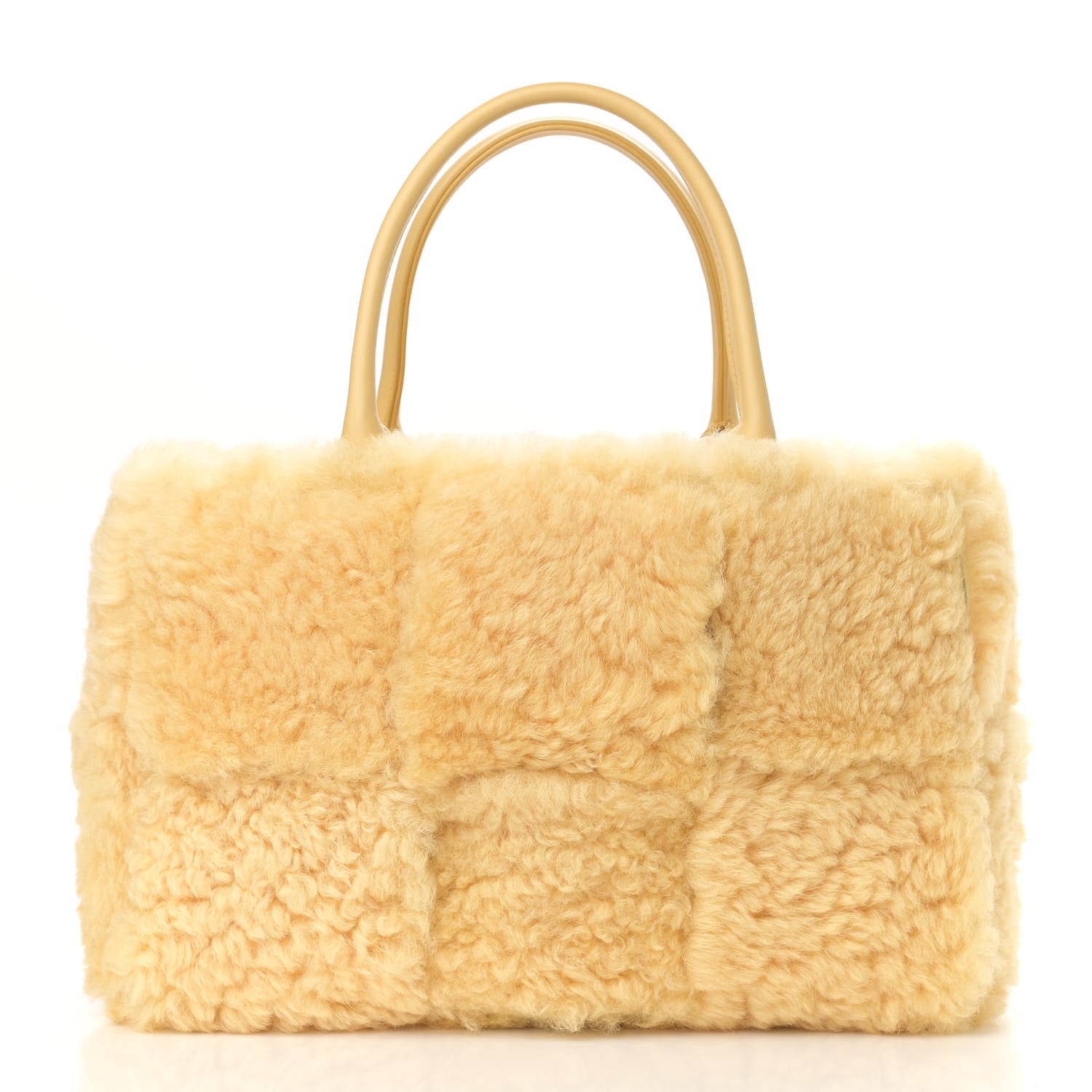 Bottega Veneta Shearling Small Intrecciato Arco Tote Teddy 4 of 10