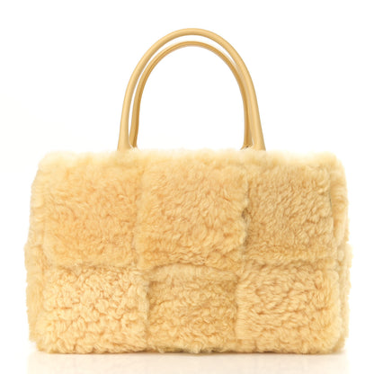Bottega Veneta Shearling Small Intrecciato Arco Tote Teddy 4 of 10