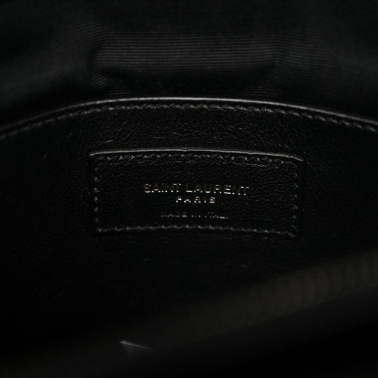 Sheepskin Matelasse Chevron Monogram Large College Satchel Black