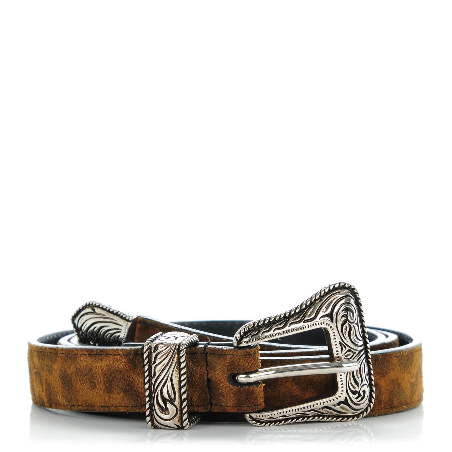 Suede Western Belt 85 34 Dusty Beige