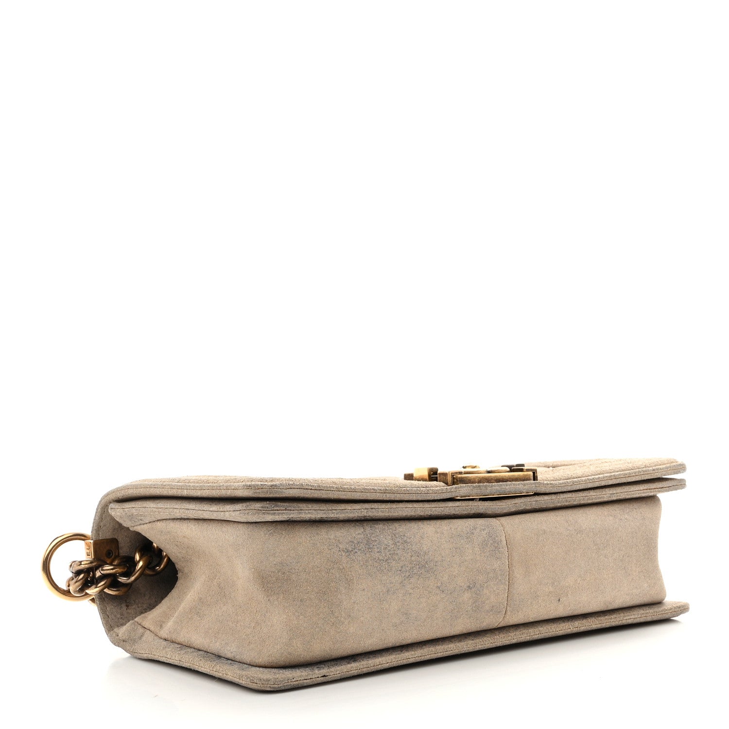 Chanel Iridescent Calfskin Quilted Medium Boy Flap Beige 4 of 10