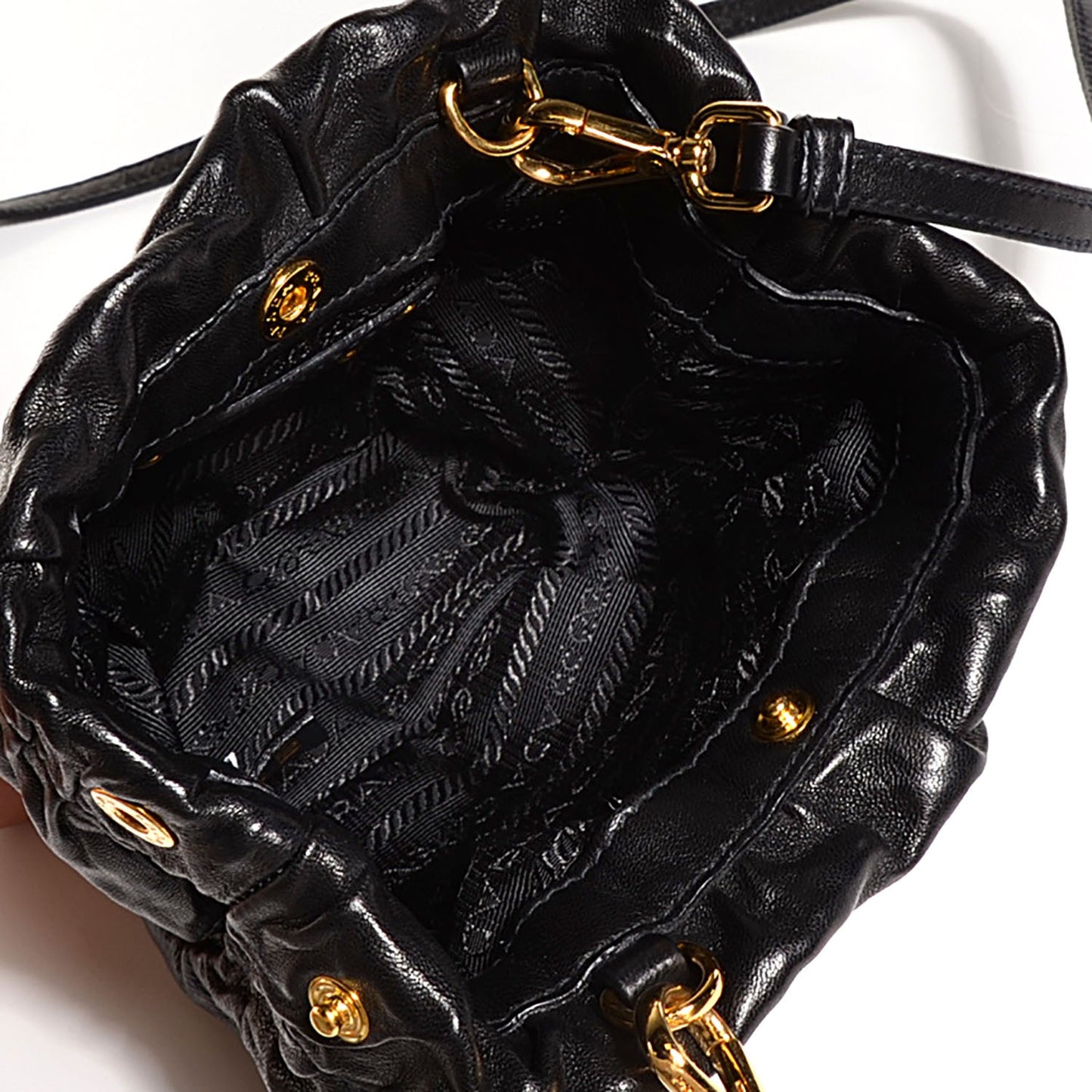Lambskin Mini Crossbody Black