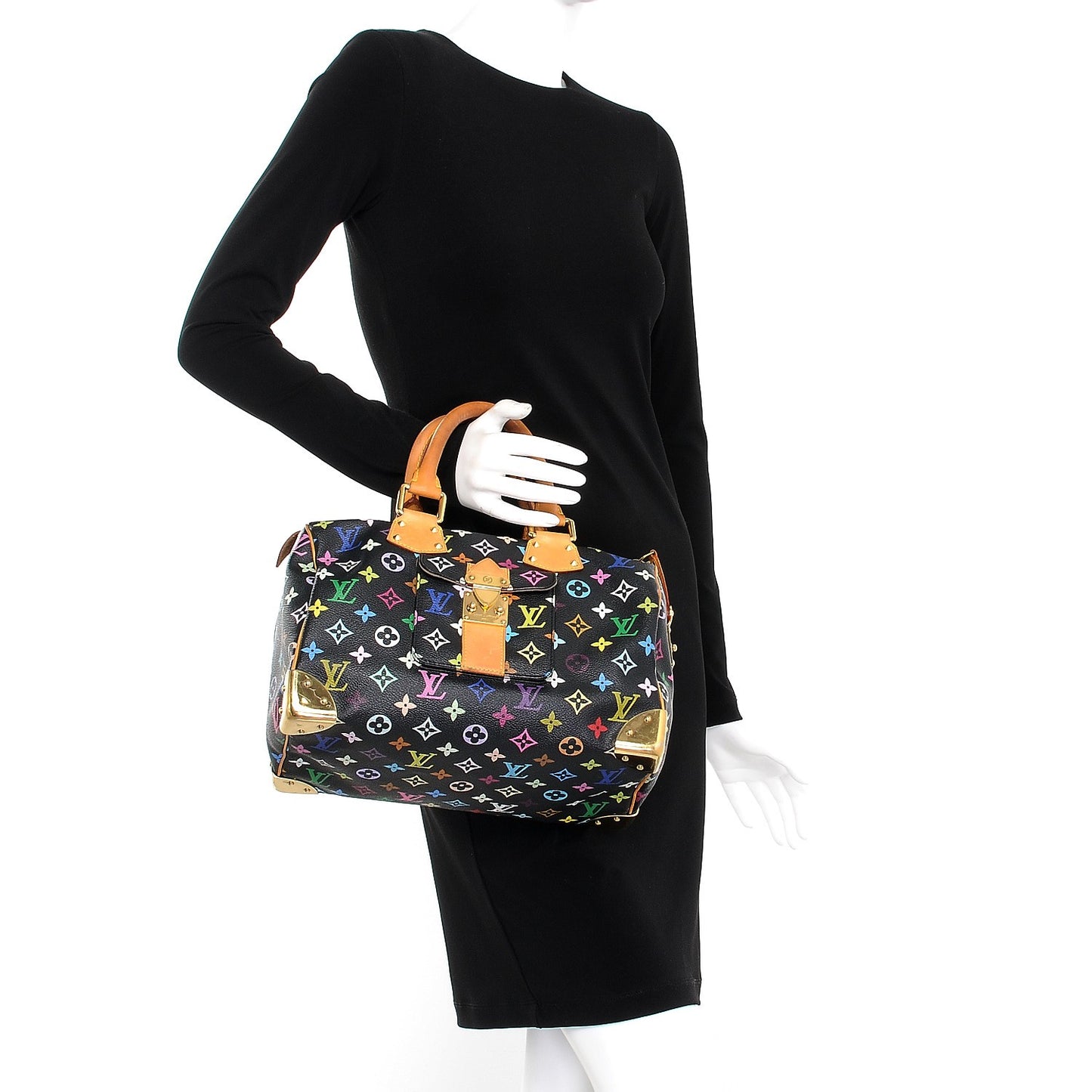 Monogram Multicolor Speedy 30 Black