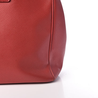 Prada Saffiano Medium Galleria Double Zip Tote Fuoco 12 of 23