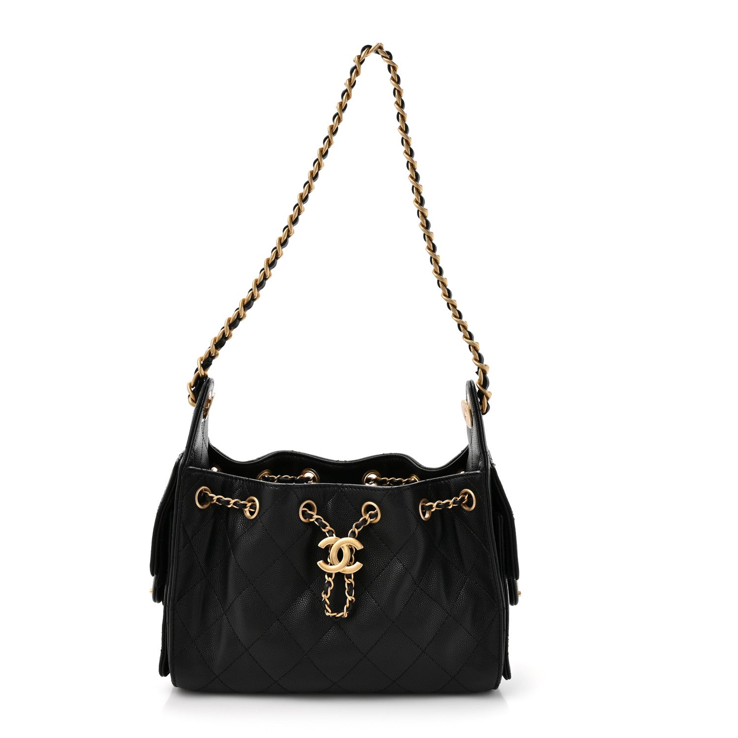 Chanel Caviar Quilted Mini Chanel 25 Handbag Black 1 of 11