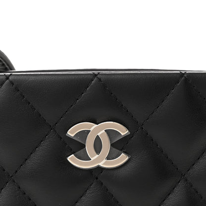Chanel Lambskin Quilted Crossbody Bag Black 9 of 12