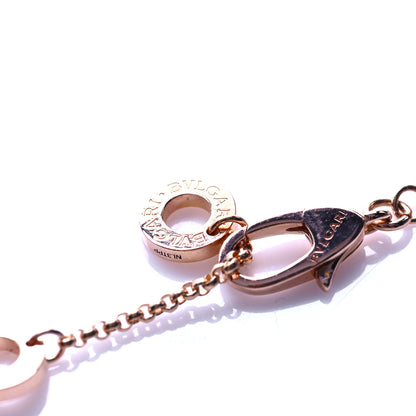 Bulgari 18K Rose Gold Diamond Small B.Zero1 Pave Pendant Necklace 7 of 8