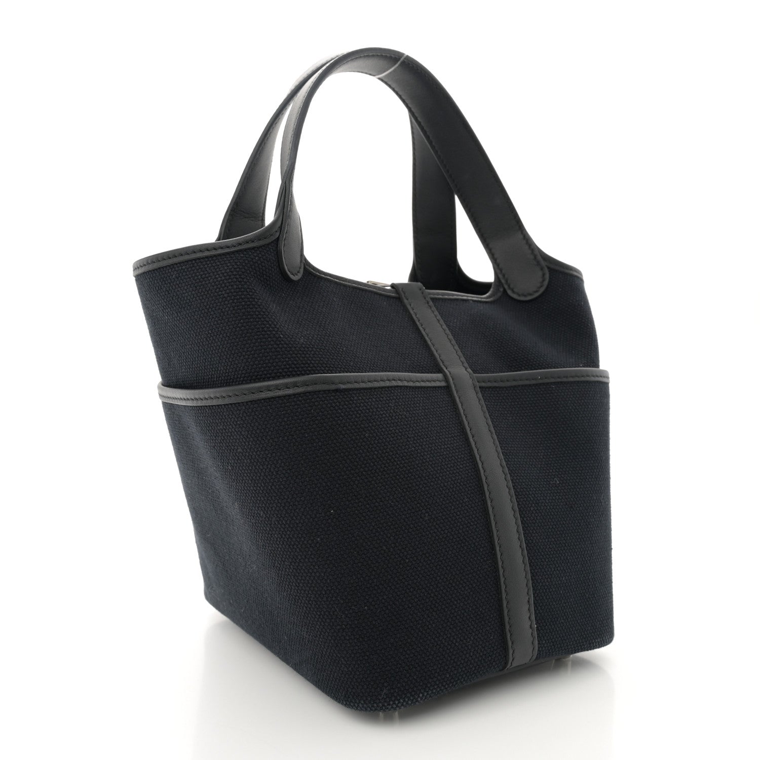 Hermes Toile Goeland Swift Cargo Picotin Lock 18 Black 3 of 11