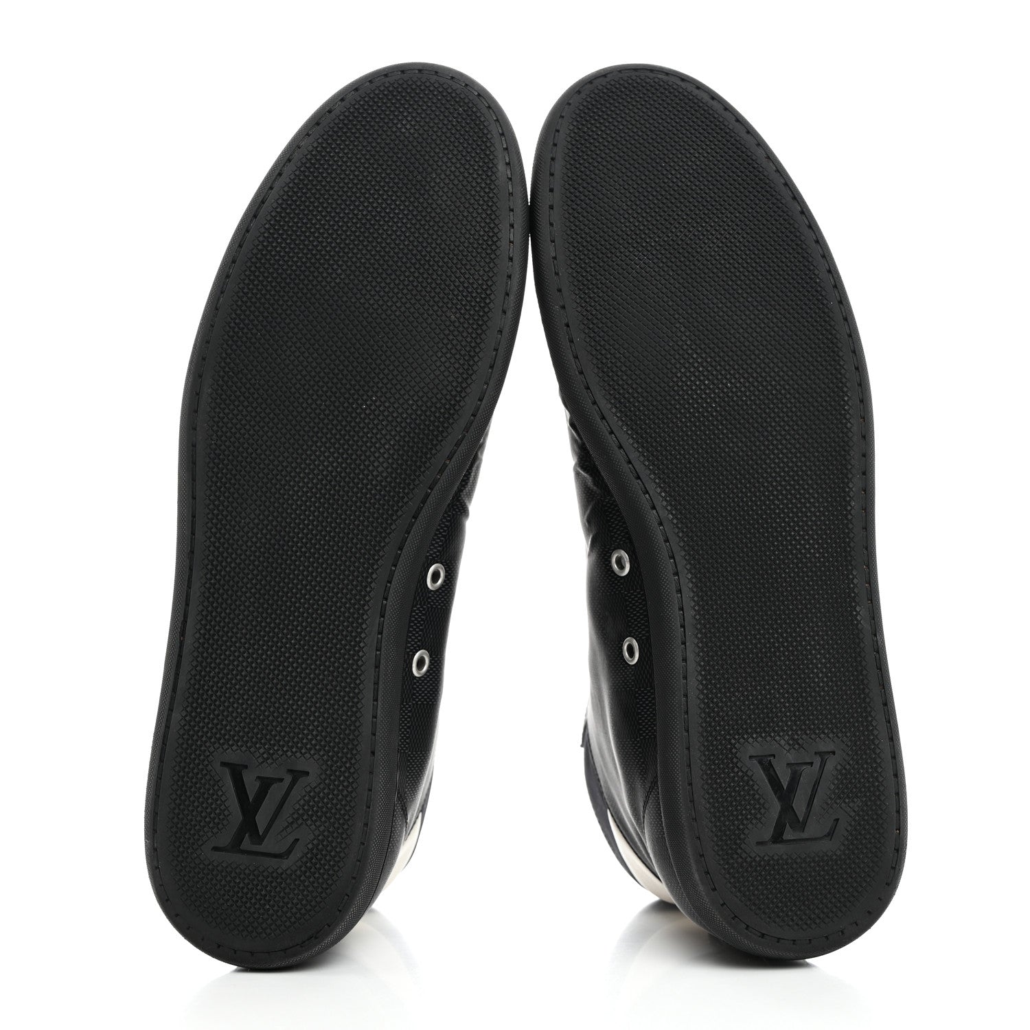 Louis Vuitton Nylon Damier Graphite Baseball High Top Sneaker Boots 11 5 of 9