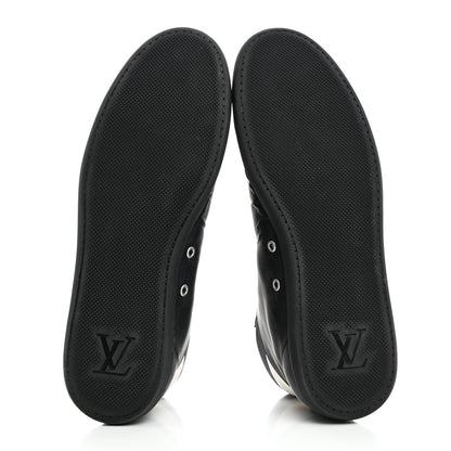 Louis Vuitton Nylon Damier Graphite Baseball High Top Sneaker Boots 11 5 of 9