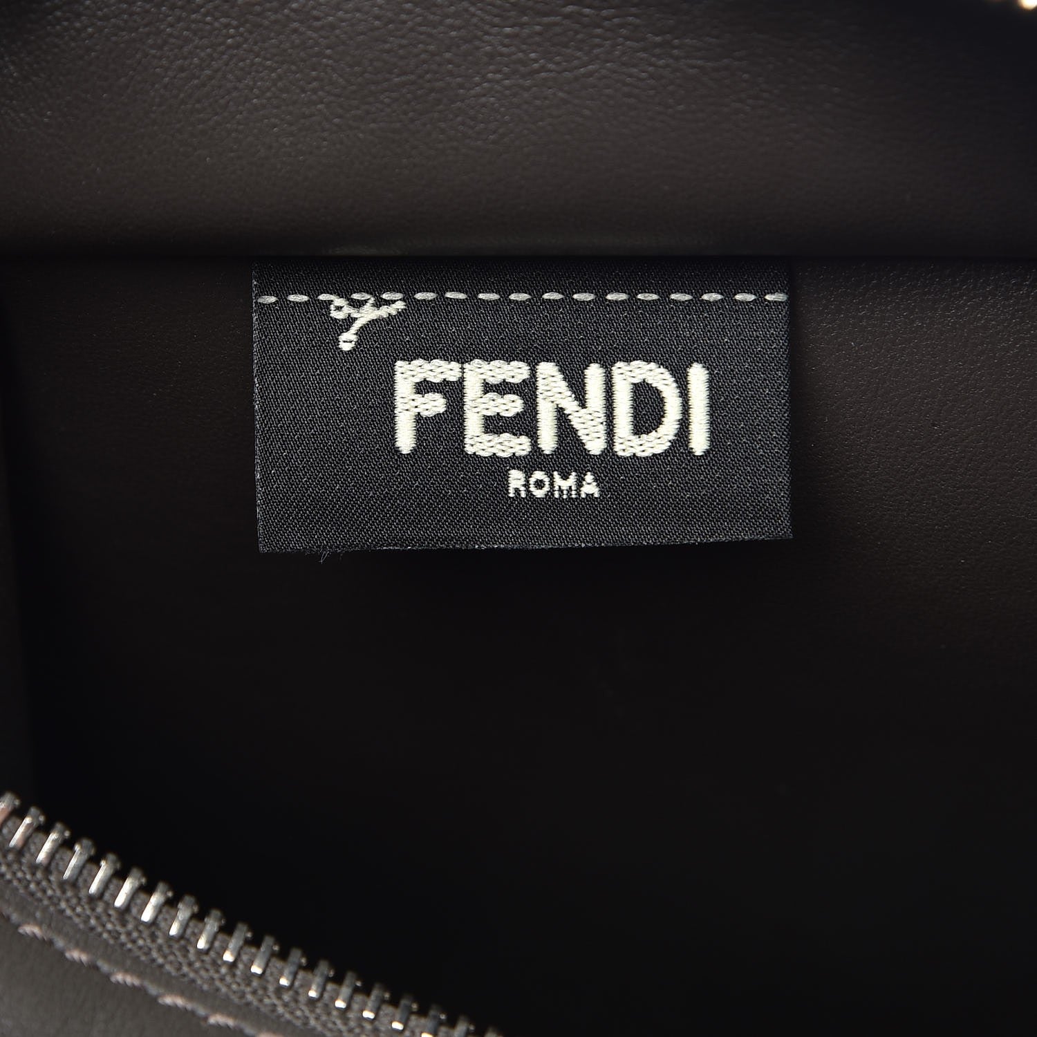 Fendi Vitello Dolce Century Petite 3Jours Tote Carbone 10 of 16