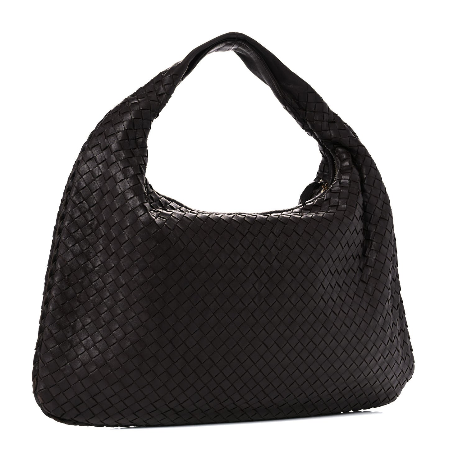 Nappa Intrecciato Large Veneta Hobo Ebano