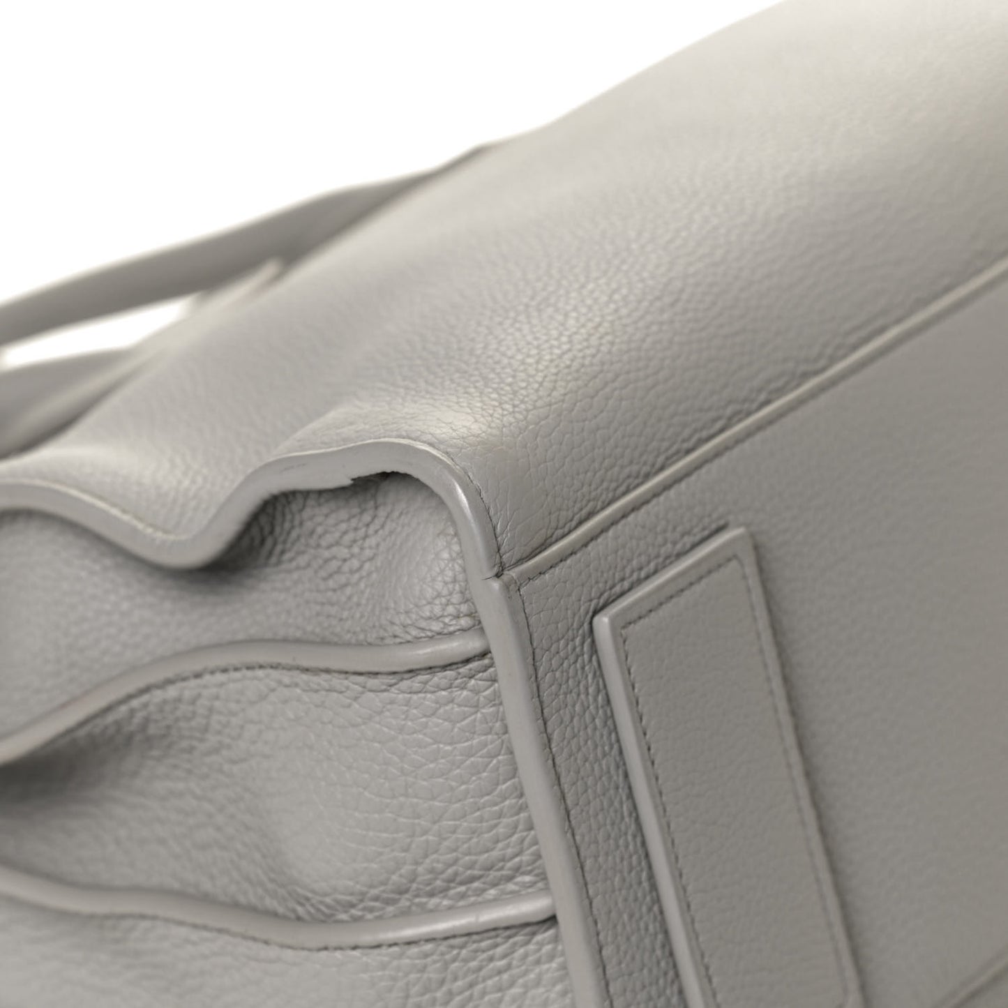 Grained Calfskin Small Supple Sac De Jour Mouse Grey