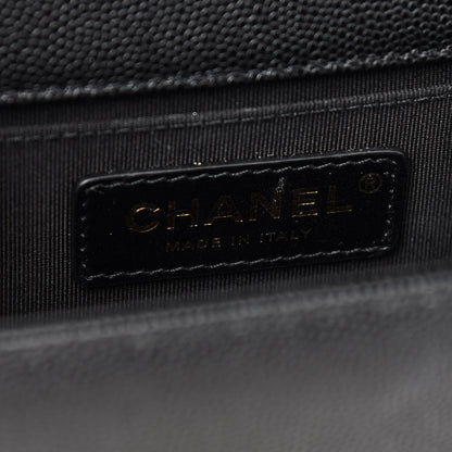Chanel Caviar Quilted Medium Boy Flap Black 6 of 9