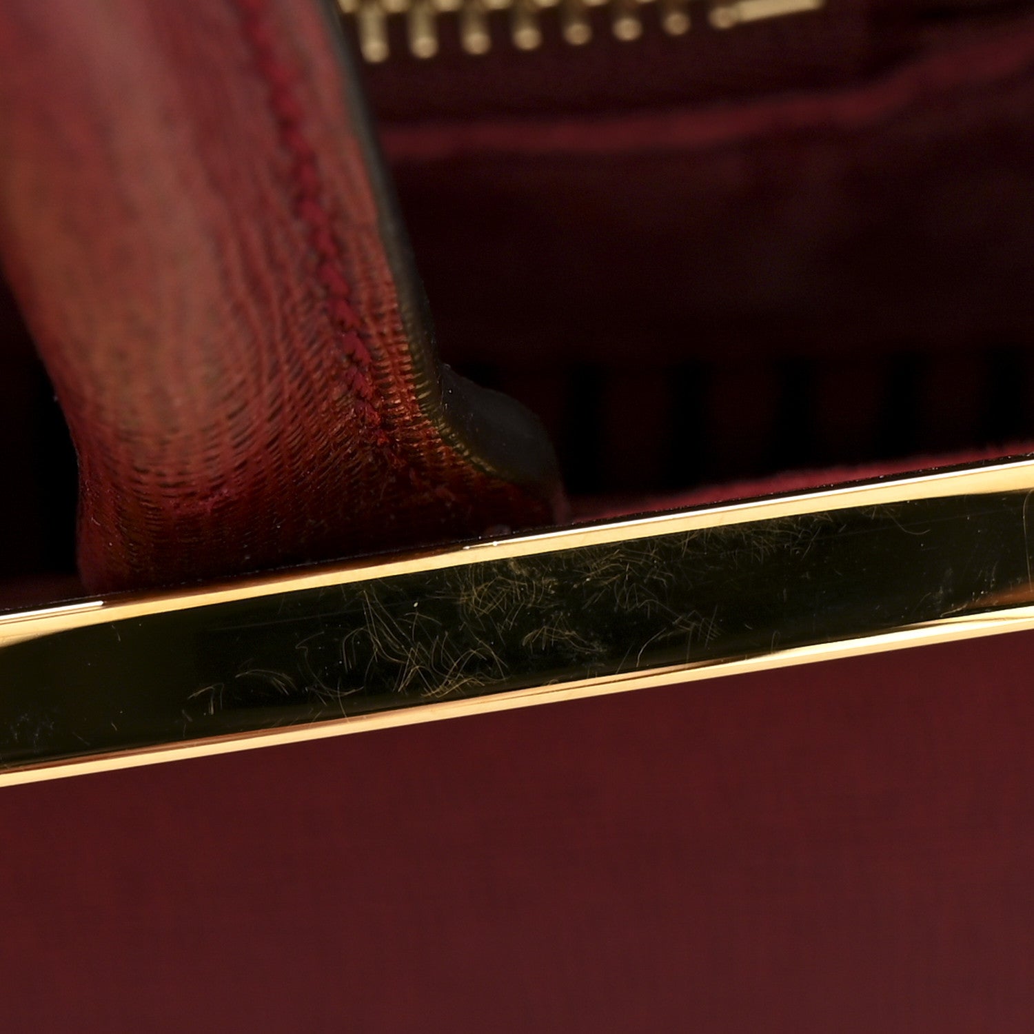 Fendi Vitello Elite Regular 2Jours Tote Rosso Scuro Ciliegia 14 of 14