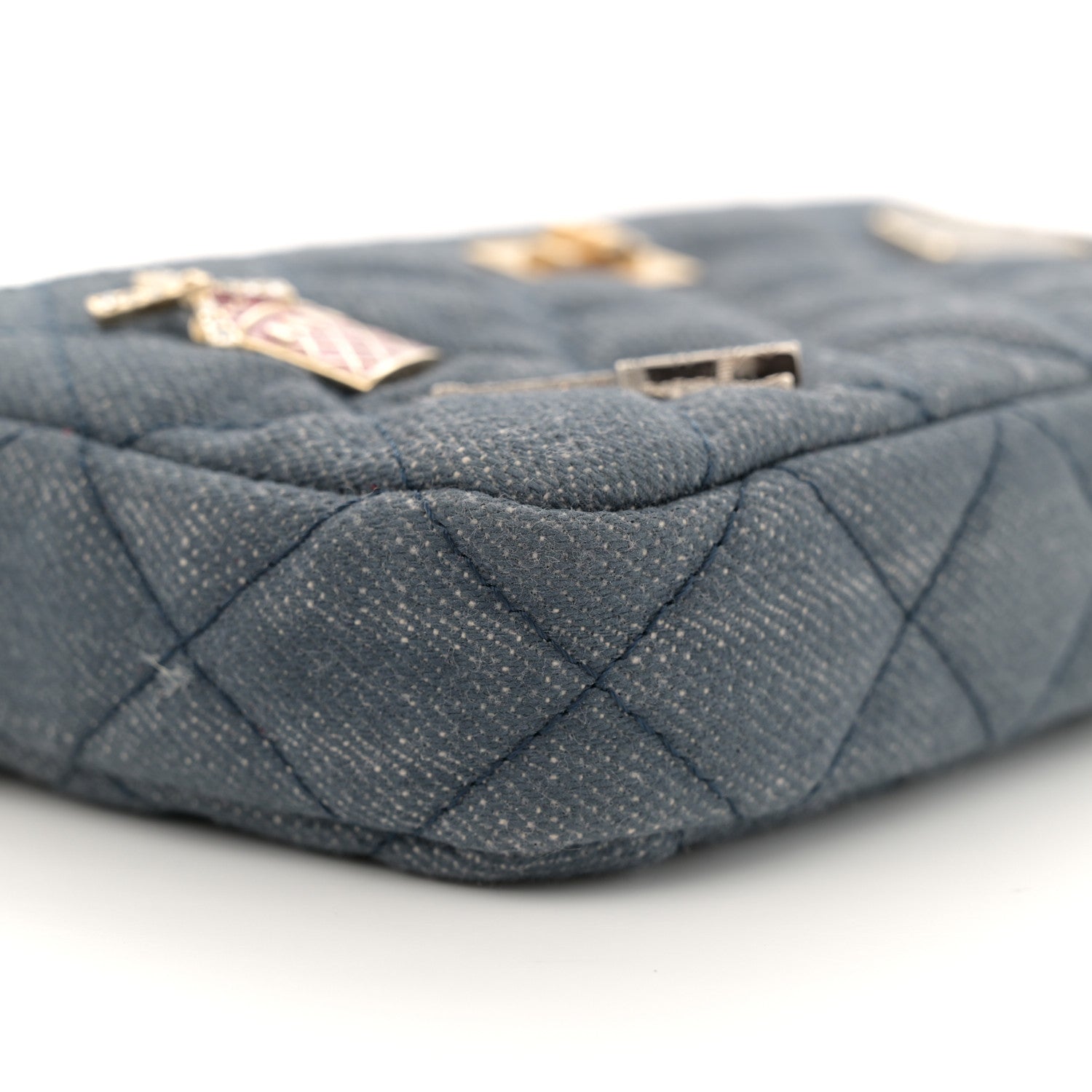 Chanel Denim Lucky Charms 2.55 Reissue Small Clutch With Chain Blue 9 of 12