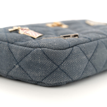 Chanel Denim Lucky Charms 2.55 Reissue Small Clutch With Chain Blue 9 of 12