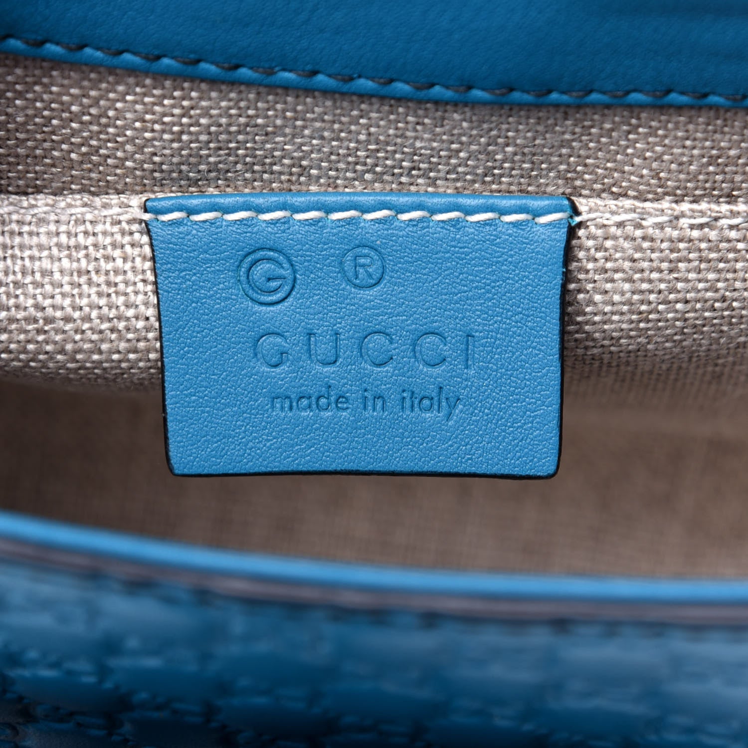 Gucci Microguccissima Mini Emily Shoulder Bag Deep Cobalt 6 of 10