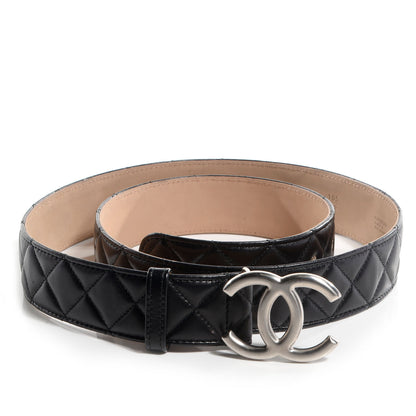 Chanel Lambskin Quilted CC Belt 105 42 Black 1 of 4