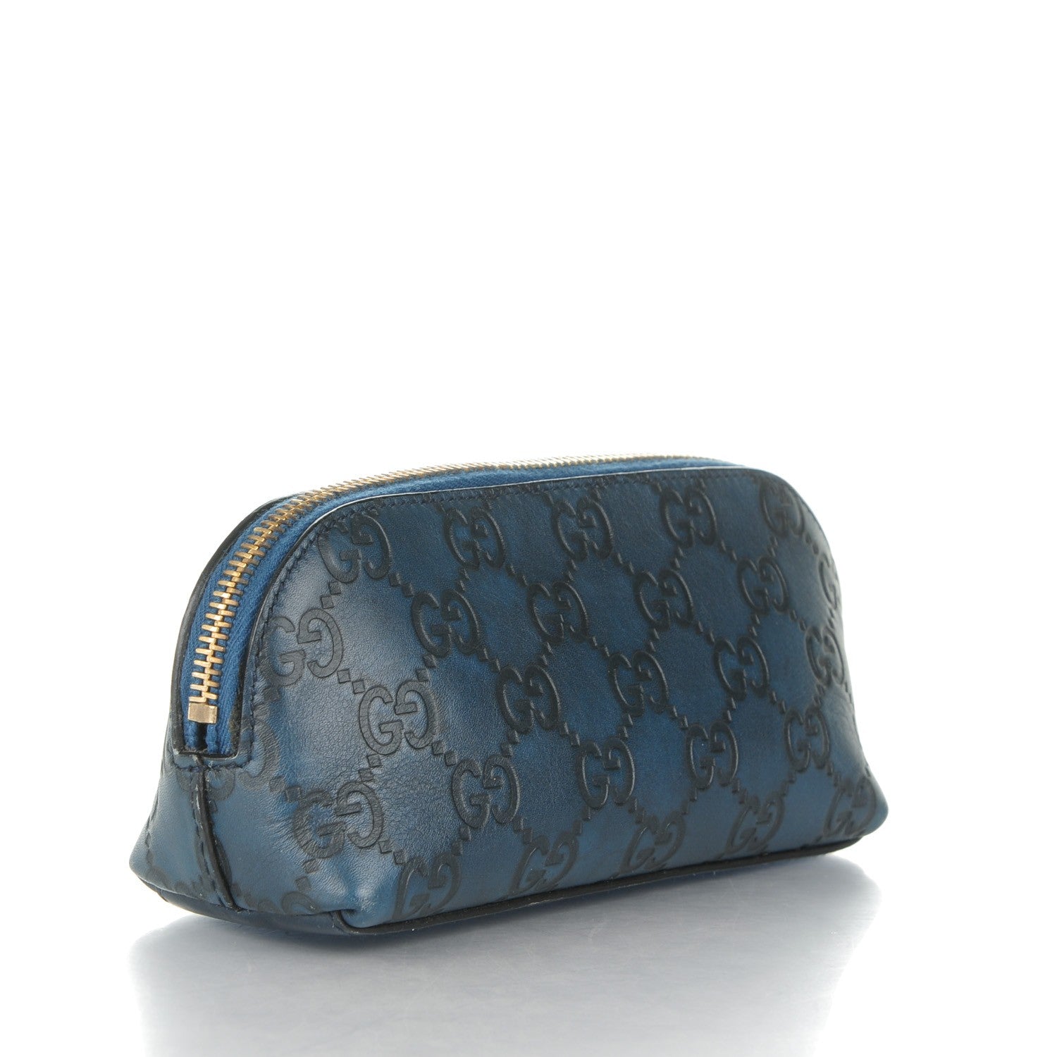 Gucci Guccissima Small Cosmetic Case Royal Blue 3 of 8