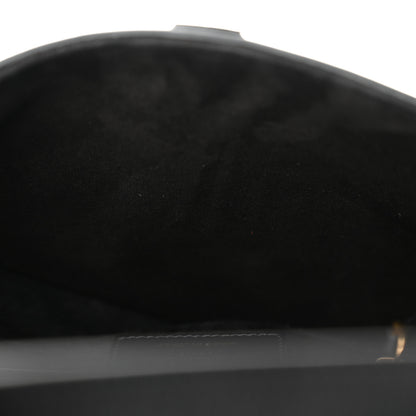 Christian Dior Calfskin Saddle Bag Black 12 of 14