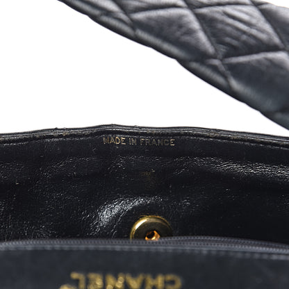 Chanel Lambskin Quilted Flap Shoulder Bag Black 8 of 12