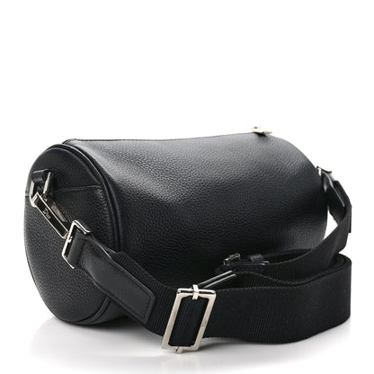 Christian Dior CHRISTIAN DIOR HOMME Grained Calfskin Mens Roller Pouch Black 3 of 12