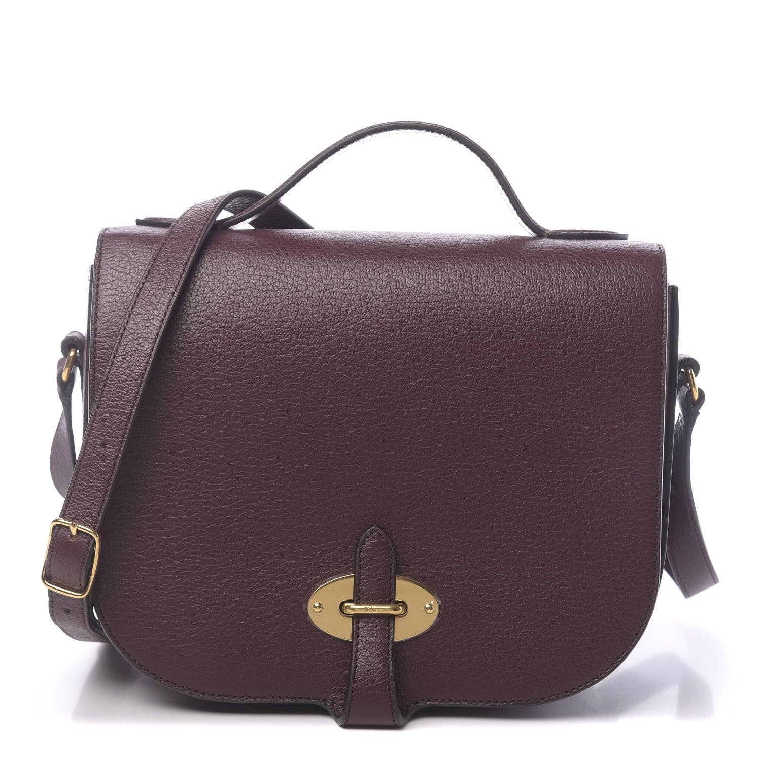 Mulberry Textured Goatskin Calfskin Tenby Shoulder Bag Burgundy 1 of 9