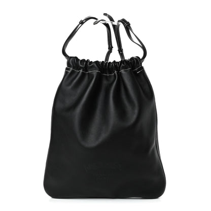 Hermes Cheri Calfskin Bridado Backpack Black 1 of 4