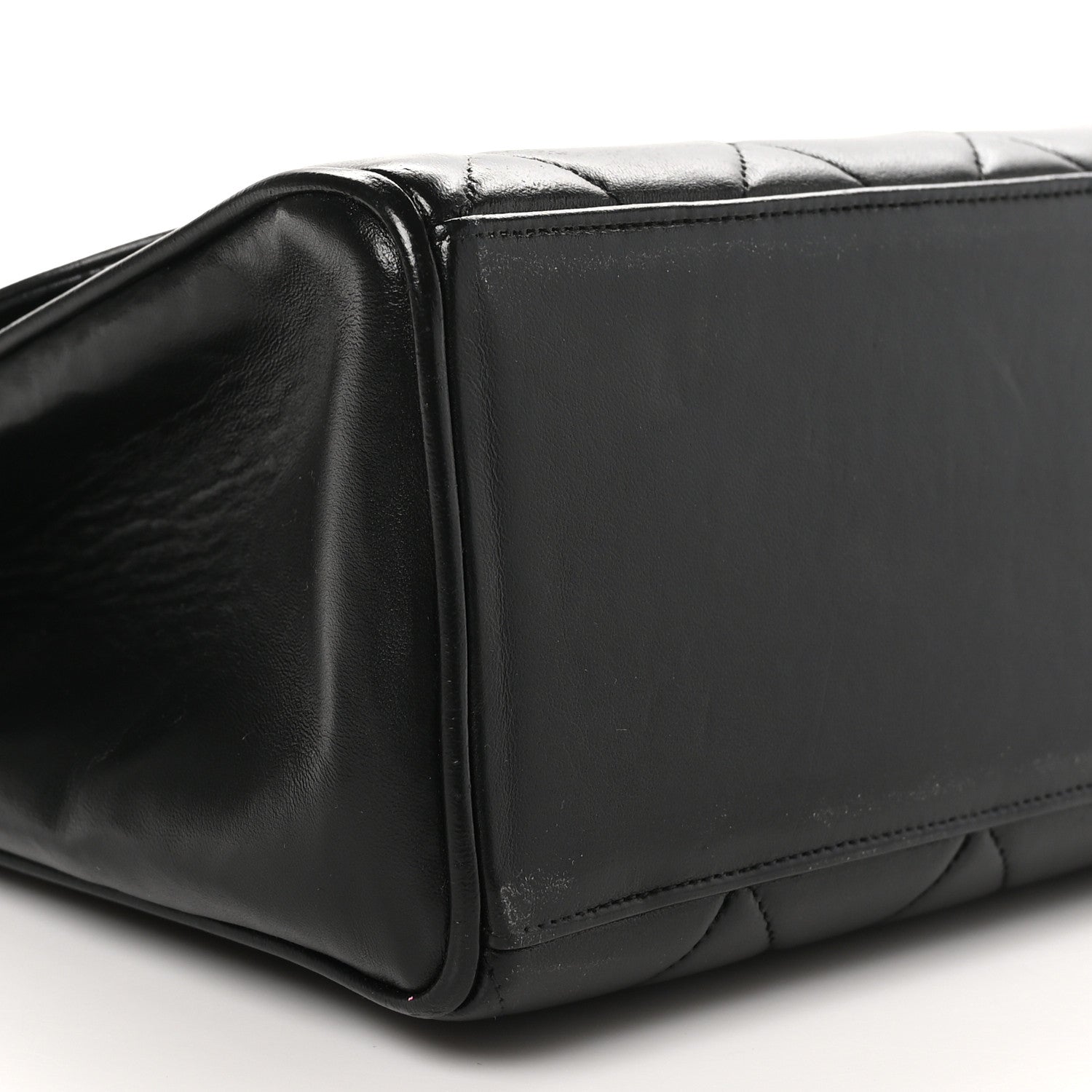 Chanel Lambskin Quilted Medium Single Flap Black 9 of 10