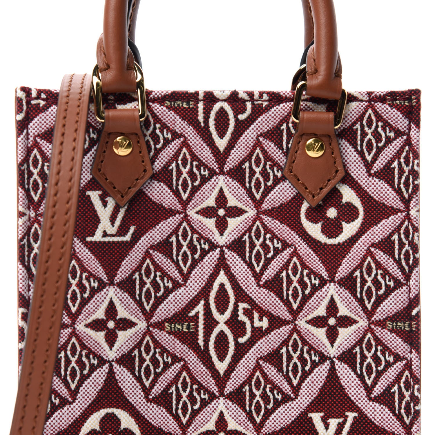 Louis Vuitton Jacquard Since 1854 Petit Sac Plat Bordeaux 10 of 11