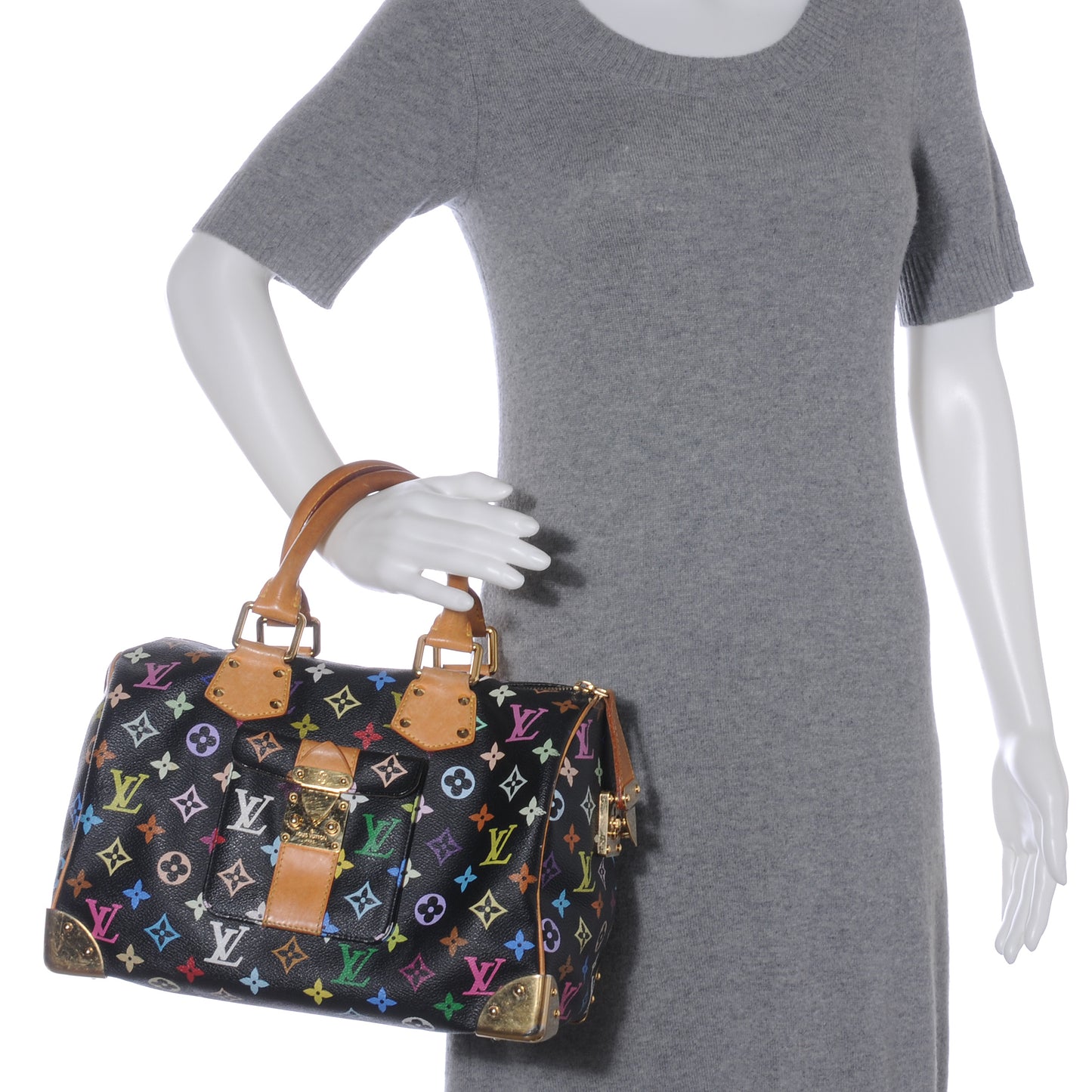 Monogram Multicolor Speedy 30 Black