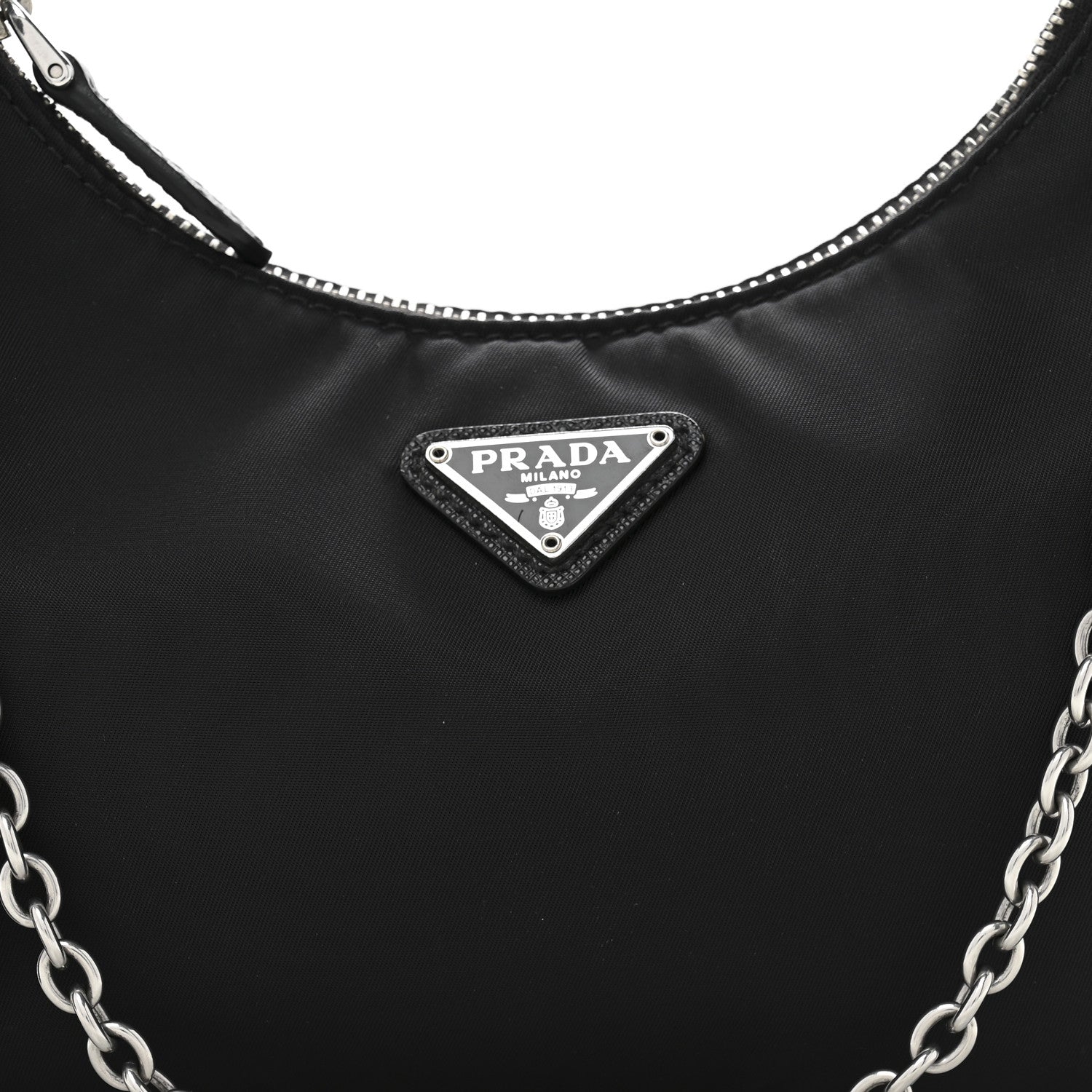 Prada Nylon Re-Edition 2005 Shoulder Bag Black 9 of 14
