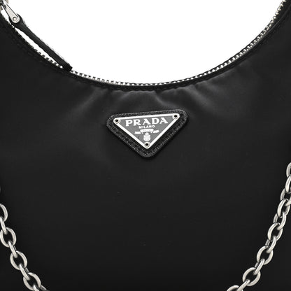 Prada Nylon Re-Edition 2005 Shoulder Bag Black 9 of 14