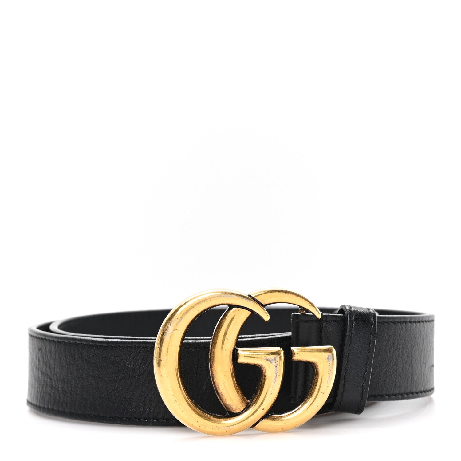 Gucci Calfskin Double G 40mm Belt 85 34 Black 1 of 5