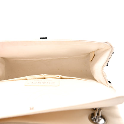 Chanel Sequin Mesh Quilted 224 Reissue Flap White Black 5 of 11