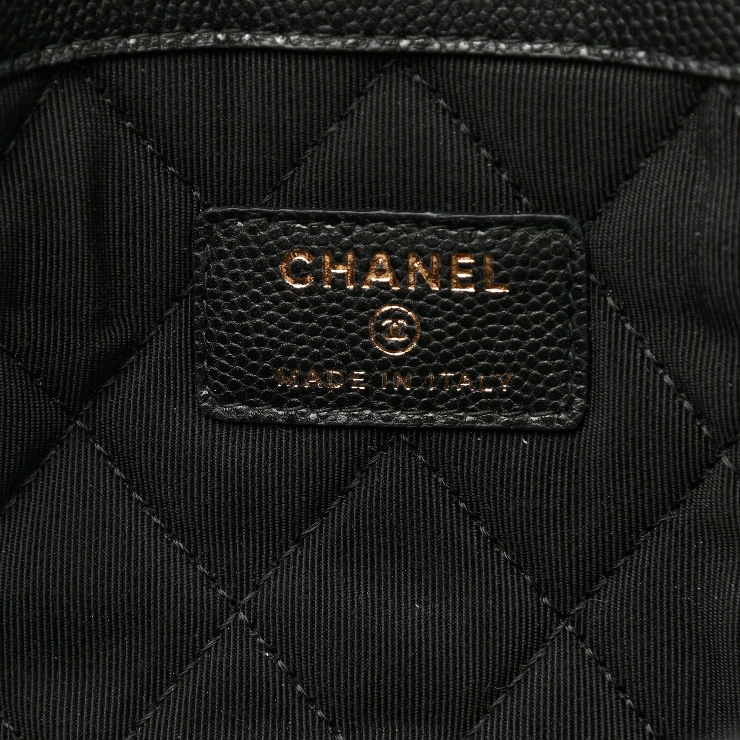 Chanel Caviar Quilted Medium Golden Class Pouch Black 6 of 7