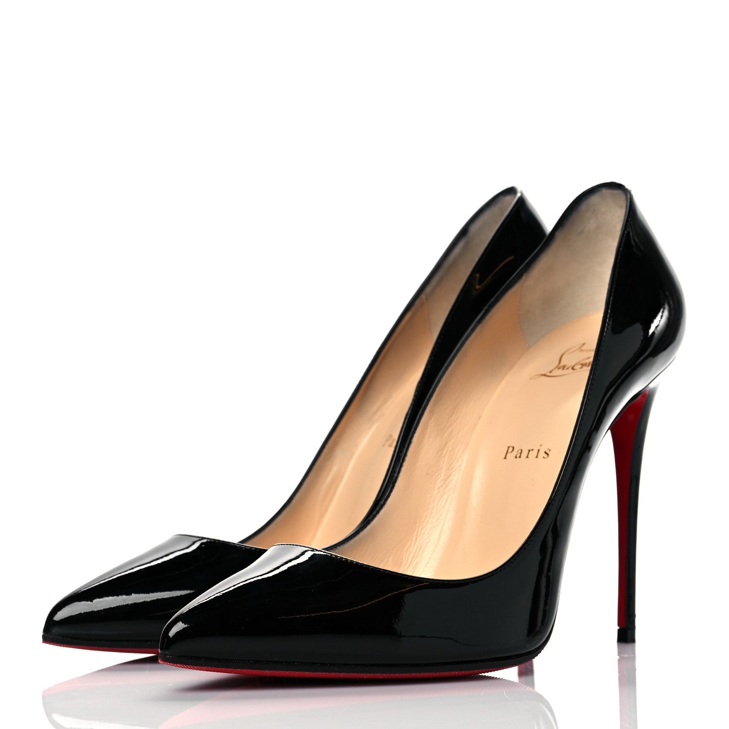 Christian Louboutin Patent Pigalle Follies 100 Pumps 40 Black 3 of 8